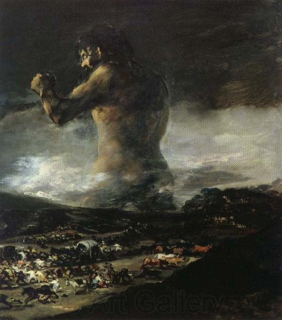 Francisco Goya The Colossus or Panic Spain oil painting art